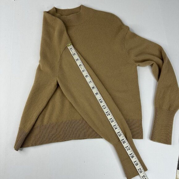 Everlane‎ Women's Camel The Cashmere Crop Mockneck Sweater S/C38.25 - Picture 11 of 12